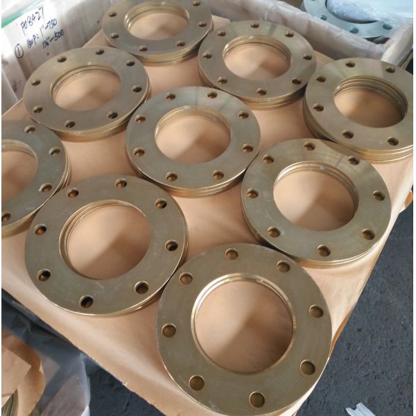 Pn16 Flat Face Carbon Steel Forged Flange And Pipe Fittings Anti Rust Oil