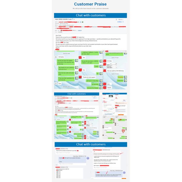 Ремонтируемые пластиковые промышленных роликовые двери без пыли высокоскоростной цип 220в