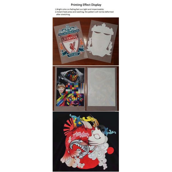 Чернила ОДМ ДТФ ОЭМ белые, чернила передачи тепла для футболки ткани хлопка с 5 цветами