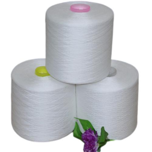 NE 303 Polyester Yarn For Sewing Thread Raw White Bright China factory PP bags