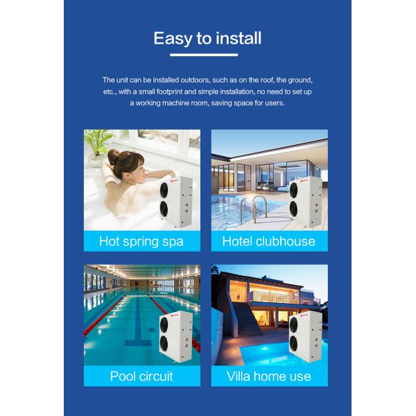 Тепловой насос системы источника воздуха блока встречи 18.6КВ разделенный автоматически размораживая