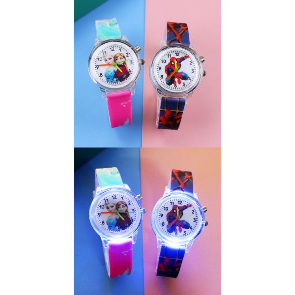 Дети восхищают наручным часам человек-паука 3BAR наручных часов 20cm шуточным красочным