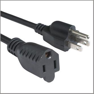 Nema 5-15P to 5-15R American extension cord