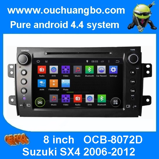 Ouchuangbo Auto Stereo DVD Multimedia Kit for Suzuki SX4 2006-2012 Android 4.4 GPS Nav Radio Player OCB-8072D