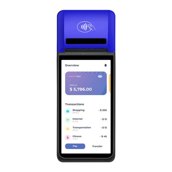 Terminal POS de pantalla de 6 pulgadas con Google Play Store instalado y sistema MDM ofrecido