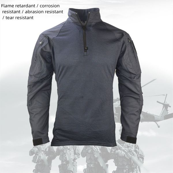 Navy Army Uniform Flame Retardant Military Frog Combat Suit Acid Alkali Resistant