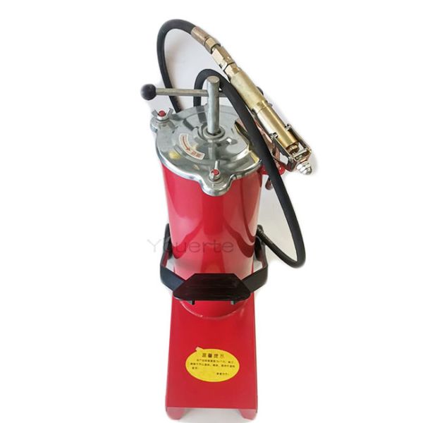 0.6-0.8mpa Hand Operated Grease Pump 8l Manual Oil Lubrication High Pressure Foot Operated Pedal
