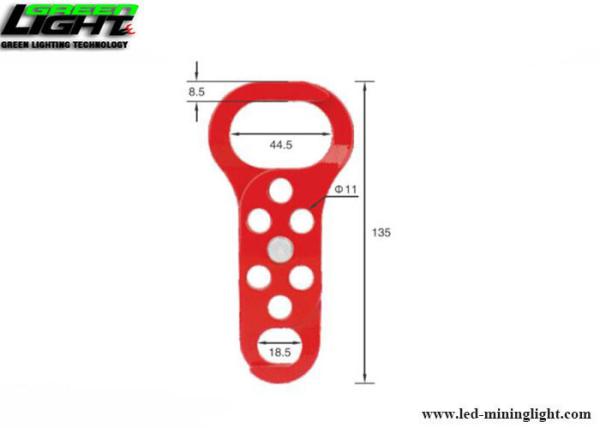 137mm Length Double End Steel Lockout Hasp 44.5 Jaw Clearance