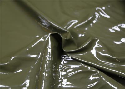 Folding Resistance Patent Leather Fabric , Pvc Leather Material Anti - Mildew