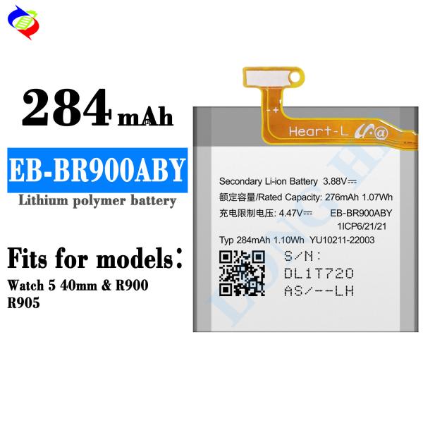 EB-BR900ABY 284mAh New Battery For Samsung Watch 5 40mm SM-R900 R905 Smart Watch Batteries