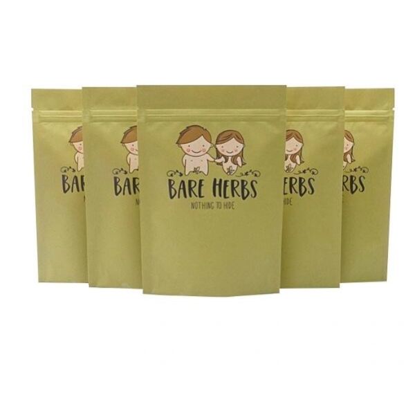 Custom High Quality Kraft Paper Zipper Lock Stand up Plastic Bag Coffee, Tea Foods Packaging Bag