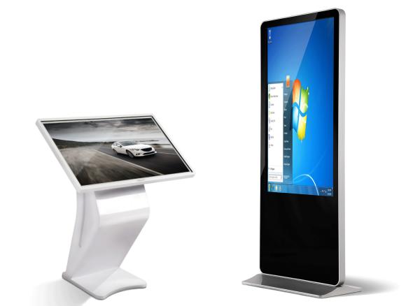 Full HD Touch Screen Information Kiosk , Portable Commercial Digital Signage