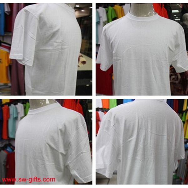 Fashion T Shirts Short Sleeve Round Neck Black White Male t-shirt Top Cotton In Stock