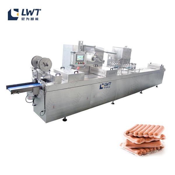 Equipamento de vedação automática de alimentos para salsichas de carne bovina de porco Máquina de embalagem a vácuo
