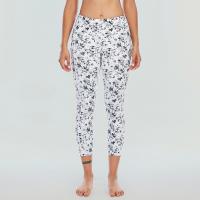 Guêtres de Wicking d'humidité de pantalon de yoga d'ascenseur de pêche de Richee 280g avec des poches