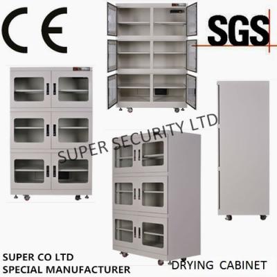 CE SGS Customized Dehumidifier Electronic Dry Cabinet , RH Range 1 - 10% For audiovisual, precise instruments, food