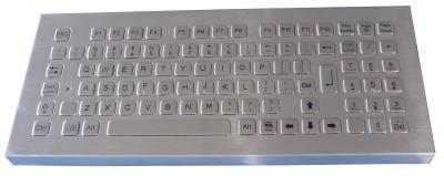 Teclado de aço inoxidável impermeável dinâmico do desktop IP67 com chaves lisas para a poeira resistente