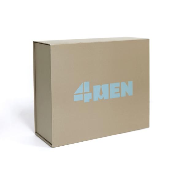 Luxury Foldable Rigid Gift Box With EVA Insert For Pen Notebook And Stamp Set