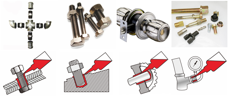 Liquid Glue For High Temperature Red Small Bottle Pipe Sealant Thread Locking Adhesive