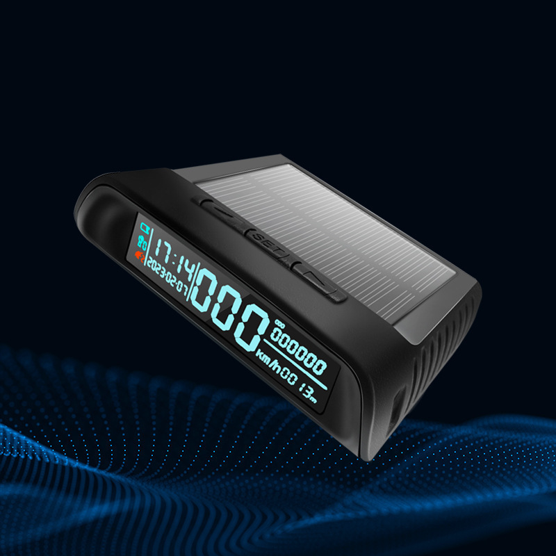 High-Precision Solar GPS Multi-Function Speedometer Universal Temperature Sensor Cars Buses Trucks TPMS Semi Truck 12V JYS