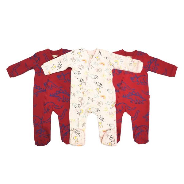 Polyester Customized Color Rompers Exquisite Workmanship Printing Pattern for Babies