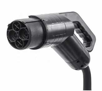 Black 63A 750V Chademo Charging Cable 5m Flame Retardant Grade UL94 V-0