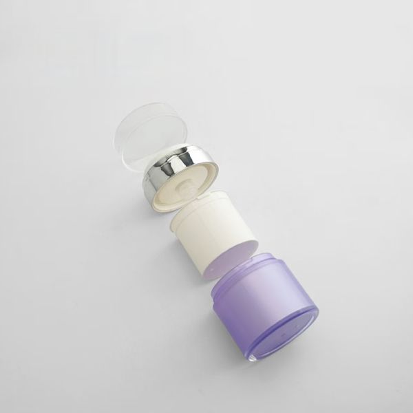 50g Acrylic Airless Bottle with Replaceable Inner Bottle Design and 100% Evacuation for Premium Skincare Packaging