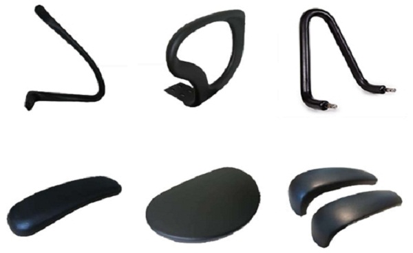 Waterproof Molded Polyurethane Foam Parts For Treadmill Handrail , SGS