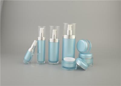 Cosmético plástico da garrafa acrílica oval da loção da forma que empacota a garrafa acrílica plástica da loção de Shangyu