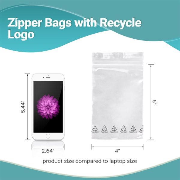 Secure Zipper Closure Custom Logo Print Polybags for Suffocation Warning and Security
