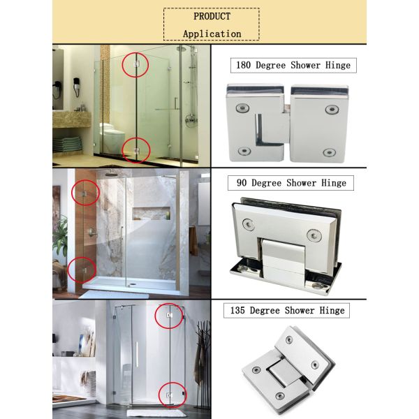 Долговечная гидравлическая стеклянная дверная петля для подключения стекла к стеклу