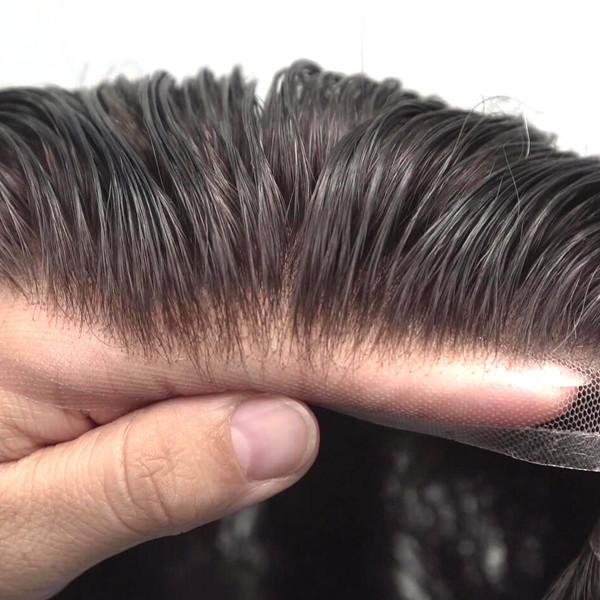 Ligne naturelle de cheveux cheveux humains Perruque résistante à la chaleur Pré-pluqué Perruques de cheveux réels
