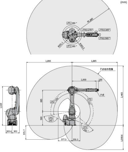 6 Axis Robotic Arm Industrial RS025N Multi Functional Robotic Arms