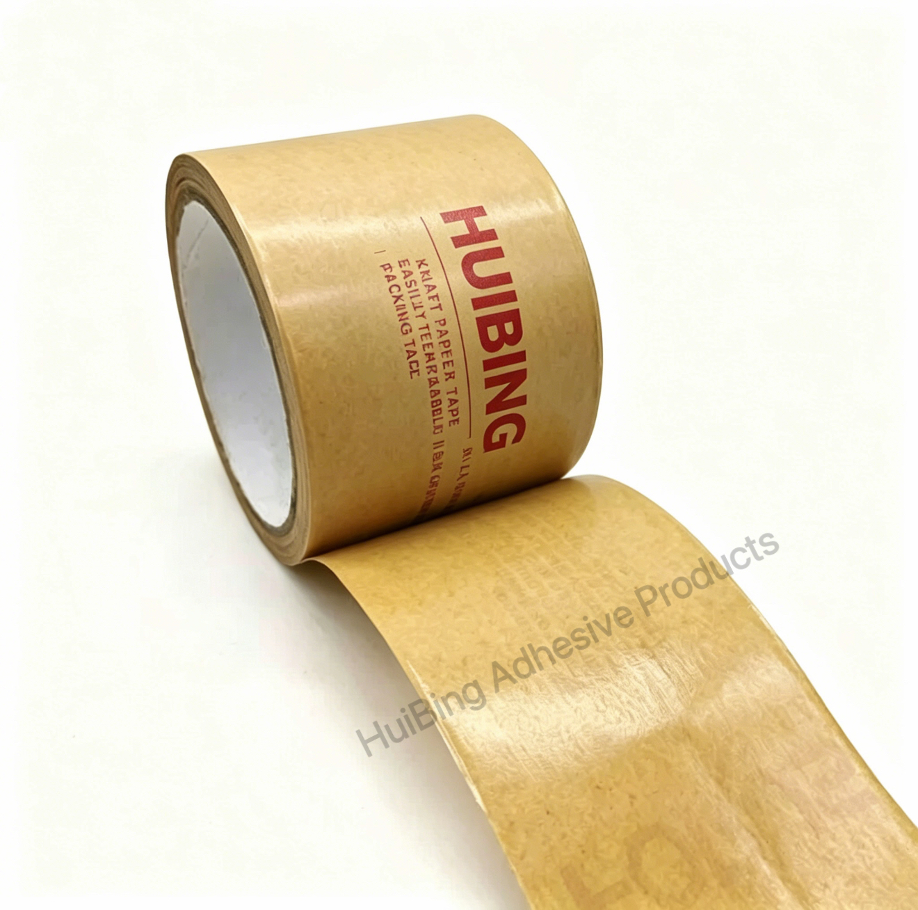Hot Melt Adhesive Box Sealing Kraft Paper Tape Custom Single Side