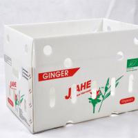 Boîtes ondulées polyvalentes à fruits à surface plate et revêtement UV