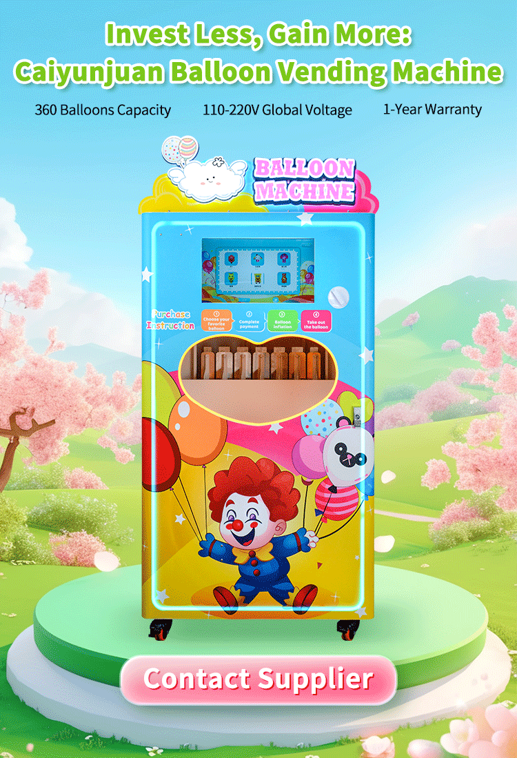 Balloon Vending Machine High Capacity 24/7 Operation & Versatile Payments