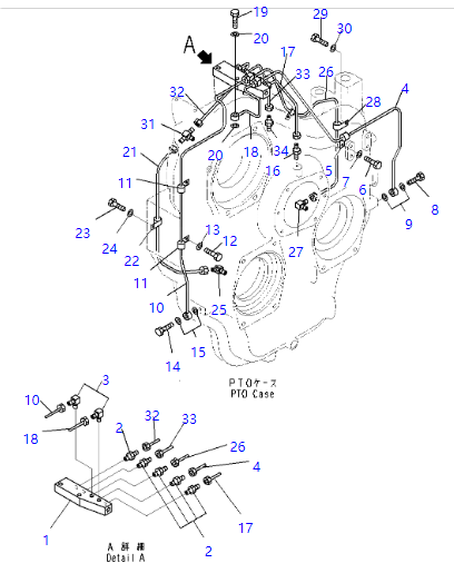 07005-01012 0700501012 Уборщик уплотнителей KOMATSU Экскаваторная мощность отвода смазочных труб PC1250LC-8 PC1000 PC1000SE