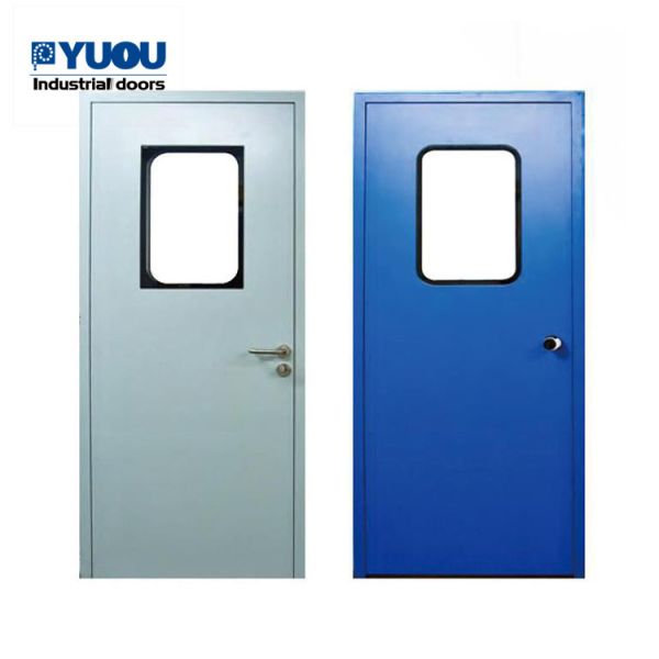 Hospital Double Pharmaceutical Clean Room Door 1.2mm frame EPDM seal rubber