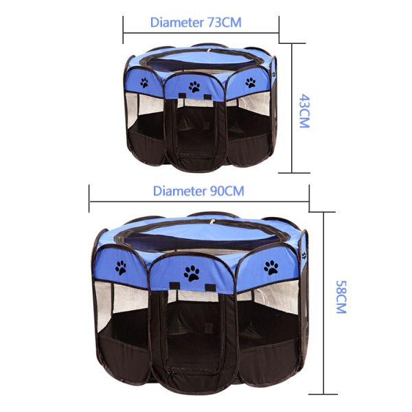 складной Playpen щенка 900g с конурой тренировки переносной сумки выслеживает котов крытых/на открытом воздухе
