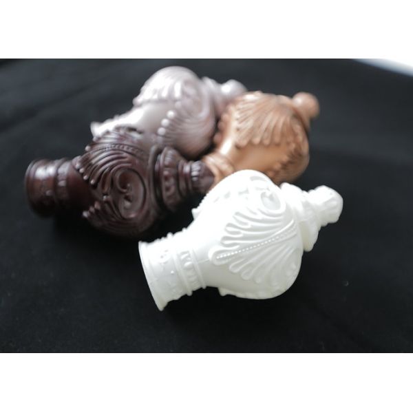 Одиночные концы прута занавеса кронштейна 10cmx28mm черные