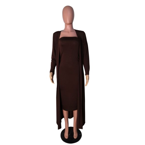 2022 New Arrivals Women Clothing Solid Color sexy dress set Two Piece outfit ladies wears casual