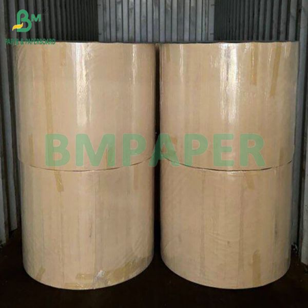 Papel de bolsa de protección de mango negro de 56 gramos a prueba de agua de un lado marrón y del otro lado