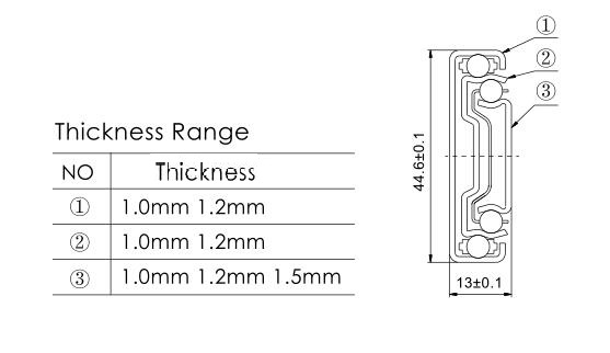 Full Extension 3 Fold Ball Bearing Drawer Slides 45mm Iron Steel material