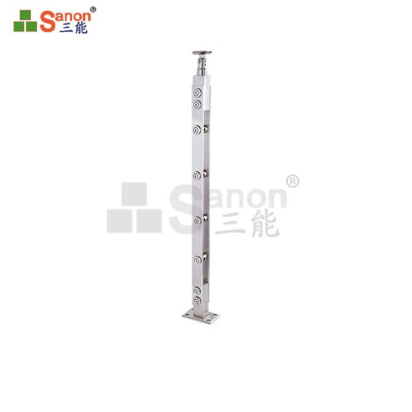 Лестницы Префаб прокатанного стекла нержавеющей стали безопасности закаленные стеклянный диаметр 9.6мм балюстрад