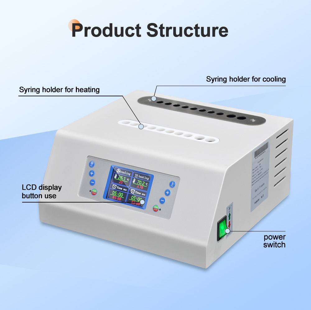 PPP-filler Collagen Booster Machine Dual Chamber Heating Cooling System for Wrinkle Removal Facial Clinical Centrifuge