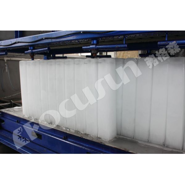 Milky White 27 Tons Direct Refrigeration Block Ice Maker with Video Outgoing-Inspection