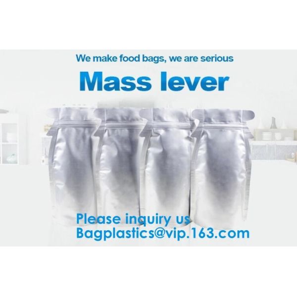 Customized Printing Laminated Material Food Grade Packaging Aluminum Foil Food Packing Bags With Zip Lock bagease, pack