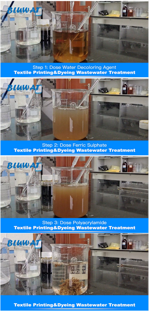 Обработка сточных вод железного сульфата обработки ткани Bluwat выходящая