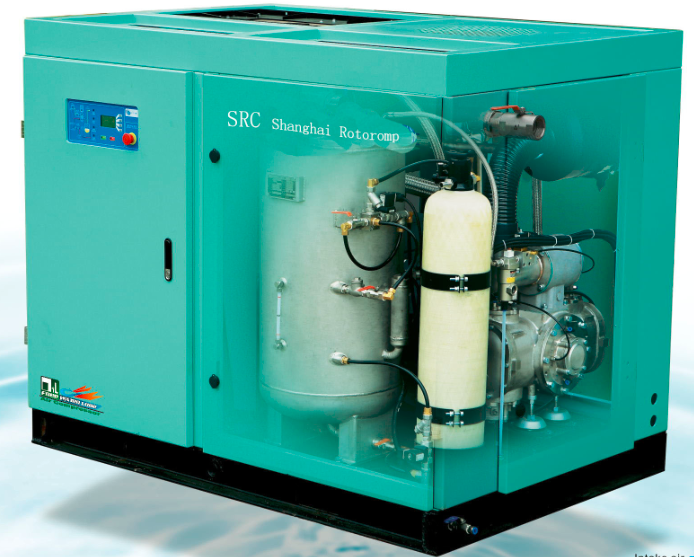 New Generation Oil-Free Air Screw Air Compressor For Textile Food Pharmaceutical Plants
