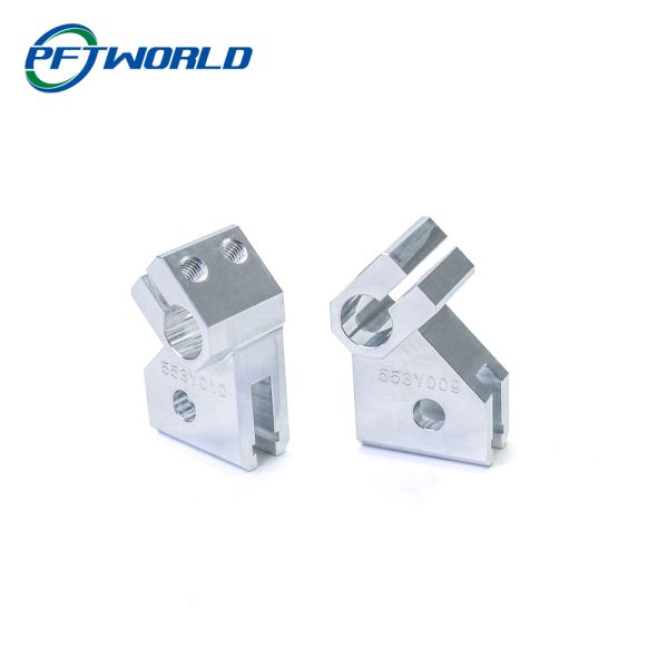 Чистить щеткой компонентов частей CNC OEM автоматический алюминиевый, который подвергли механической обработке серебристый